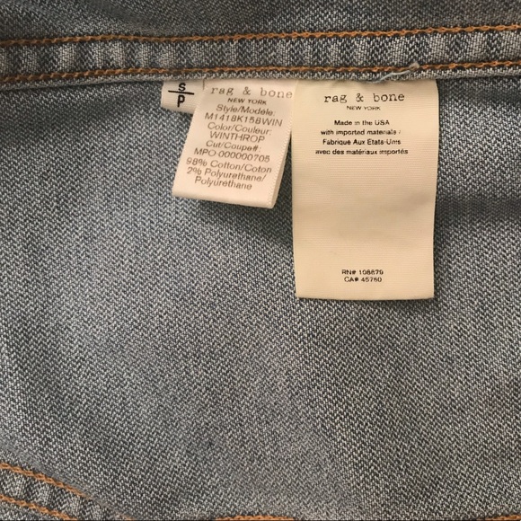 Rag Bone Definitive Jean Jacket 